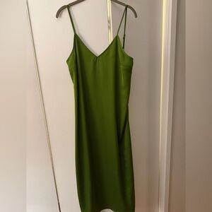 a new day Olive Green V-Neck Slip Dress